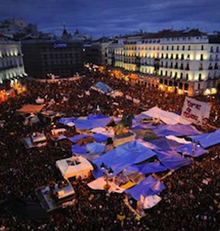A ocupação da Puerta del Sol.