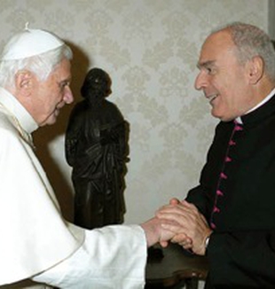Padre Massimo Camisasca com Bento XVI.