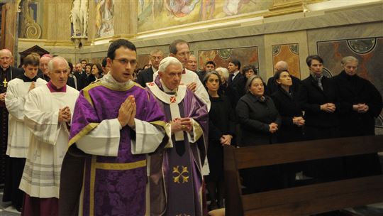 Bento XVI na Missa de sufrágio de Emauela Camagni, 2 de dezembro de 2010