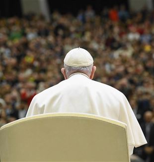 Papa Francisco na Audiência Geral de 15 de fevereiro (Vatican Media/Catholic Press Photo)