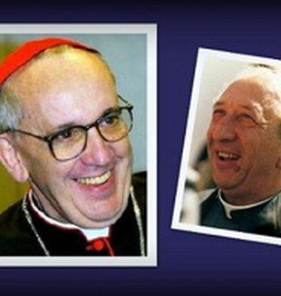 Da esquerda, Jorge Mario Bergoglio e Dom Giussani.