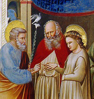 Giotto, <em>Casamento da Virgem</em>.