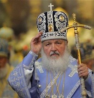 O Patriarca de Moscou Kirill. 