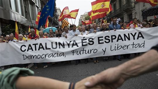 Uma manifestação dos integralistas em Madri.
