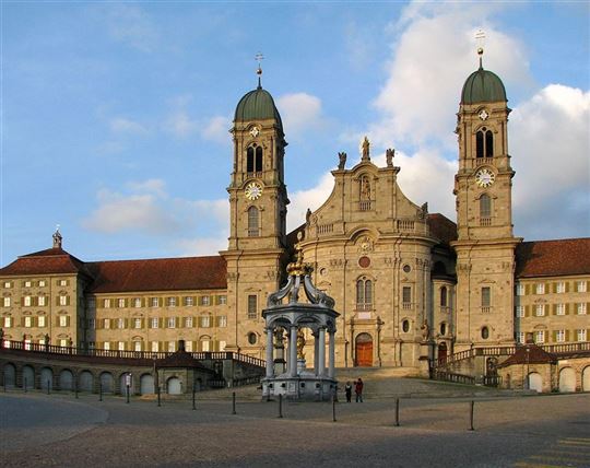 A abadia de Einsiedeln, na Suiça