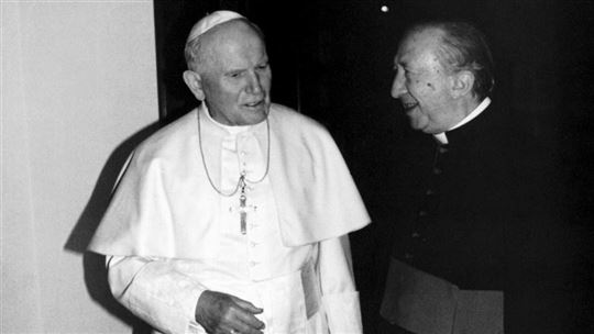 João Paulo II e padre Giussani