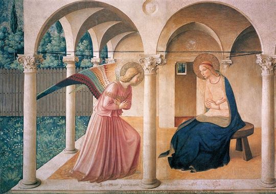 Fra Angelico, Anunciação (1442 aprox.), Itália.