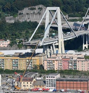 A ponte Morandi em Gênova
