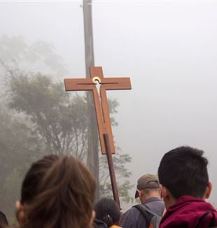 A cruz que conduziu os peregrinos
