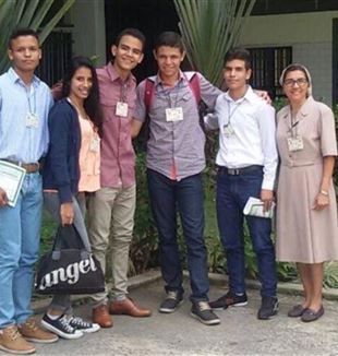 A equipe da escola de El Tocuyo (Venezuela)