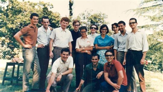 Agosto de 1968. Alguns estudantes das universidades Católica, Estatal e Politécnica de Milão amigos de don Giussani. O encontro teve por tema a presença na universidade