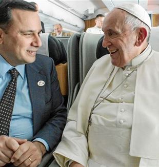 Andrea Monda com o Papa Francisco