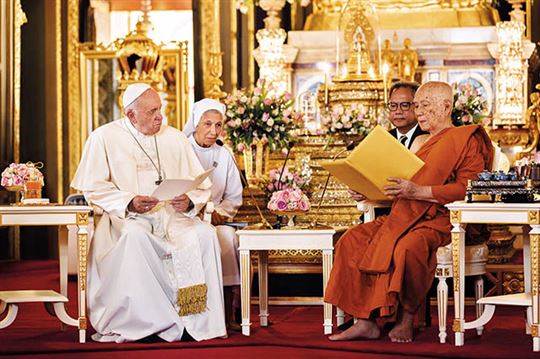 O encontro com o Patriarca Supremo dos Budistas, em Bangkok.
