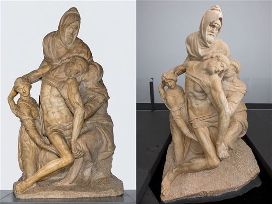 A obra-prima antes e depois do restauro (foto Alena Fialová, courtesy Opera di Santa Maria del Fiore)
