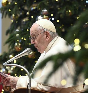 Papa Francisco durante o encontro com os membros do corpo diplomático na Santa Sé (Catholic Press Photo)