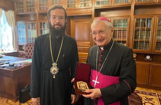 O encontro com o metropolita ortodoxo Antonij di Volokolamsk (Foto: ''L'isola che non c'è - Latiano'')