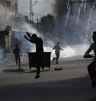 Os conflitos entre palestinos e israelenses em Nablus, Cisjordânia (Foto: Ansa/Alaa Badarneh)