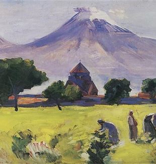 Martiros Saryan, <em>Igreja de Santa Hripsime em Ararat</em>, 1945