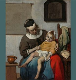 Gabriel Metsu, <em>A criança doente</em>, 1660-1665, Museu Rijks, Amsterdã
