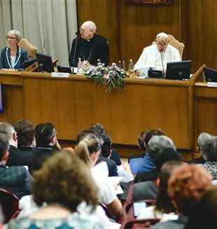 Papa Francisco no encontro com os moderadores das associações de fiéis, dos movimentos e das novas comunidades. Roma, 13 de junho de 2024 (Foto: Dicastério para os Leigos, a Família e a Vida)