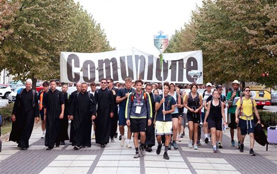 A chegada da peregrinação a Czestochowa 2024 (Foto: Tommaso Prinetti)