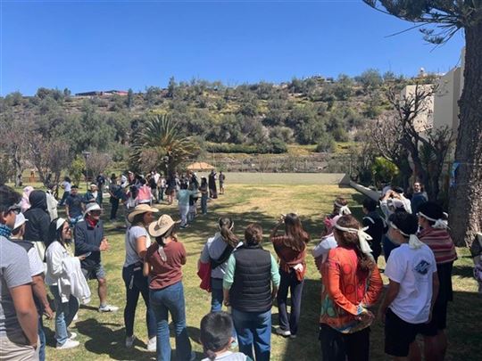 Momento de jogos durante as férias